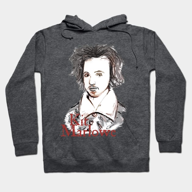 Kit Marlowe - Elizabethan Tragedian Hoodie by The Blue Box